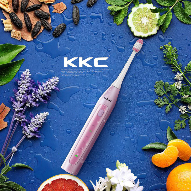 KKC电动牙刷 KQ-BX5 成人充电式软毛家用情侣超声波自动牙刷 黑色
