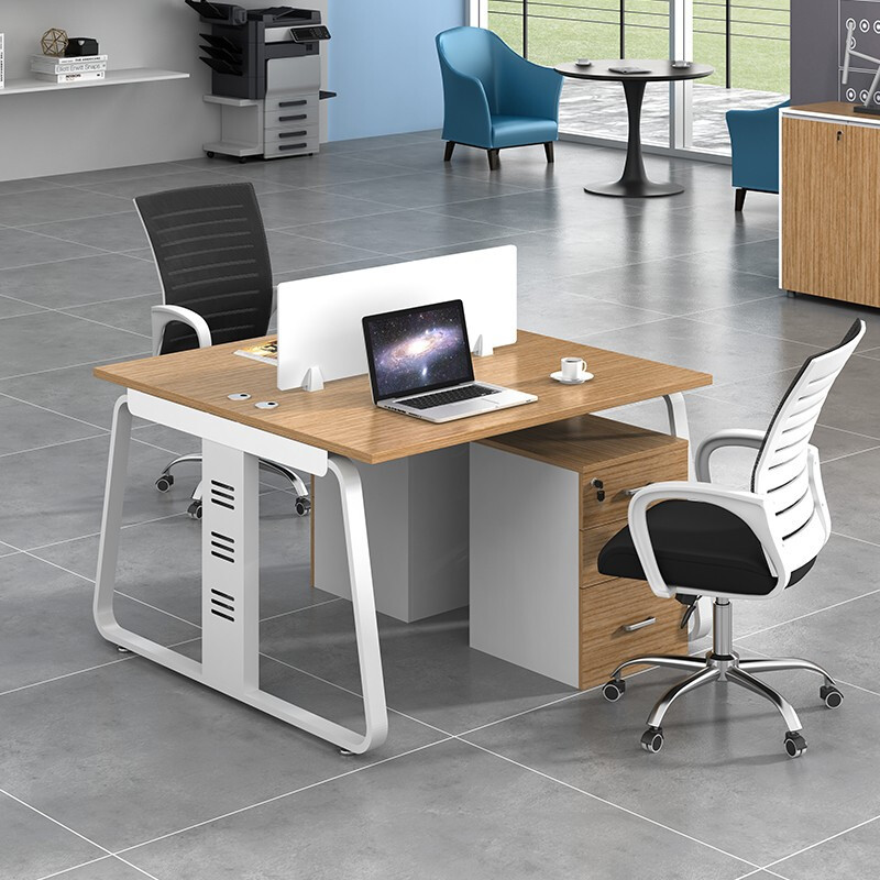 三神办公桌双人位职员屏风工位办公桌组合工位桌12米视频