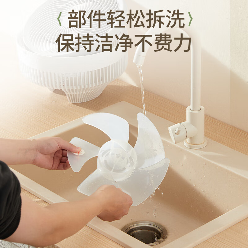 苏泊尔(SUPOR)空气循环扇电风扇大风力落地扇涡轮换气扇办公室宿舍立式轻音风扇 EFC-111A-23 机械款高清大图