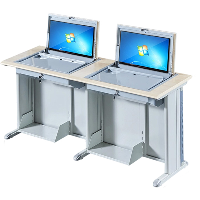 指臣电脑翻转桌双人张高清大图