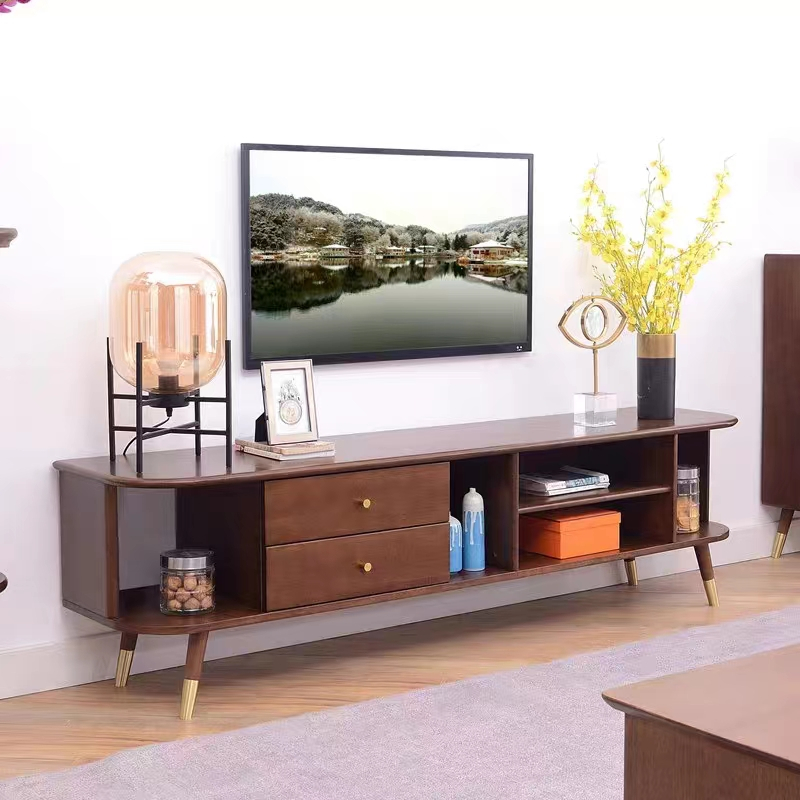 方解实fangjieshi现代简约轻奢电视柜胡桃色1800400500