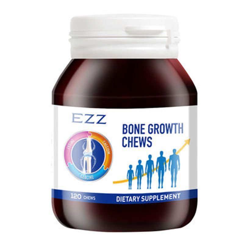 27年效期 EZZ(EZZ)赖氨酸成长丸120粒/瓶装 儿童青少年骨乐成长素钙镁锌片维生素D3/K2 膳食营养补充剂