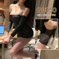 九里晴川闪性感内衣修身显瘦露肩免脱ins风外穿调味成人用品 Q0050 均码