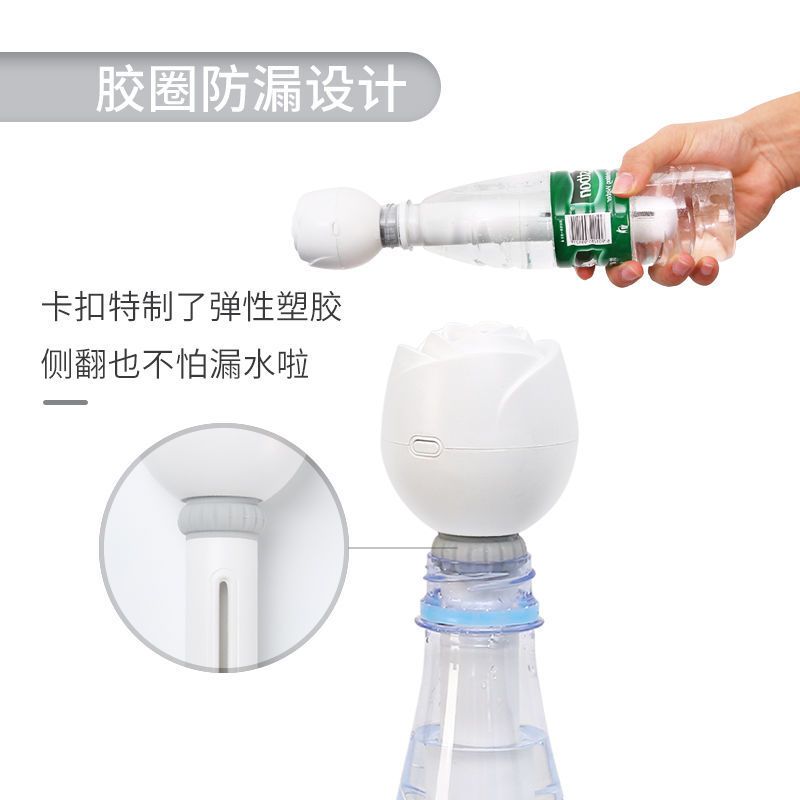 小型加湿器家用卧室空调房usb充电便携式学生迷你静音车载喷雾器|[插电款/简装版/加湿器]