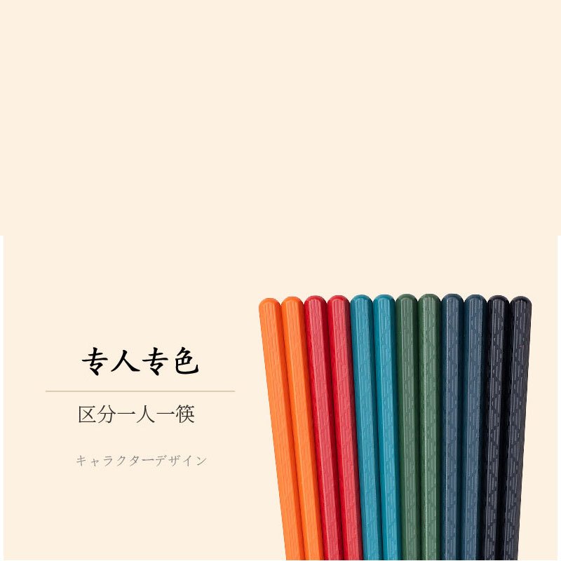 苏泊尔(SUPOR) 合金筷子防滑防霉家用家庭专用高档公筷 10双装 耐高温轻奢风 TK2062E高清大图