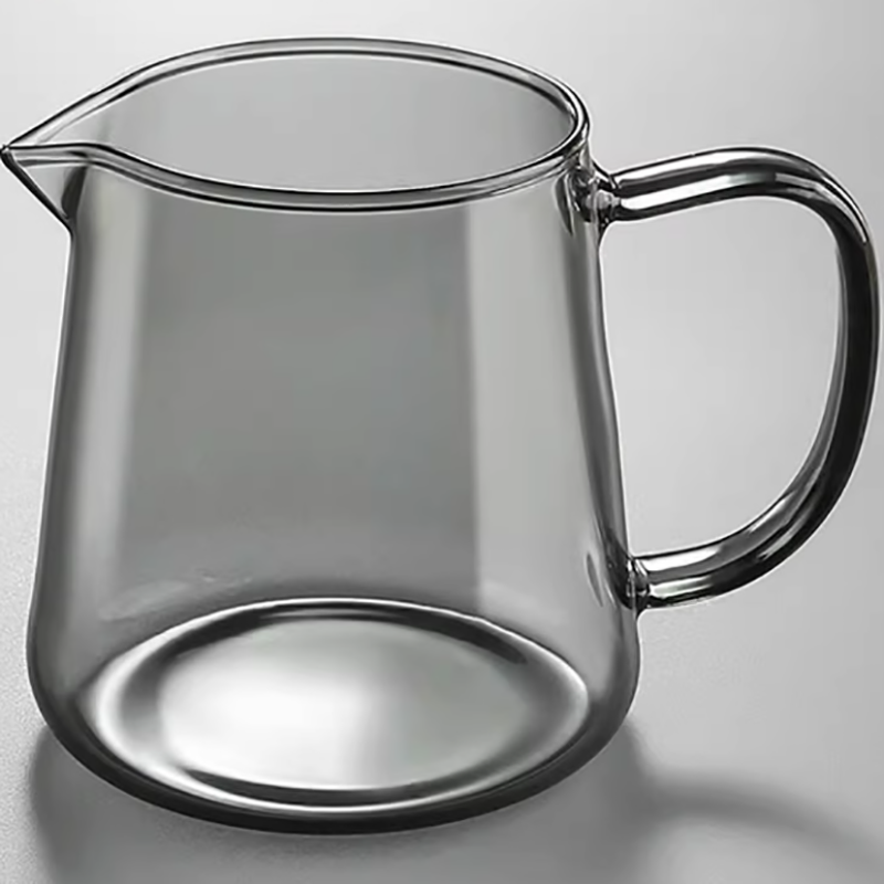 烟灰玻璃300ml分茶器+6个茶杯套装高清大图