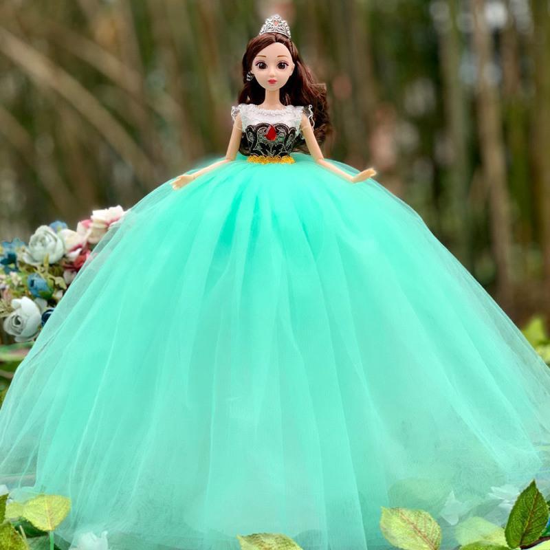 婚纱芭比娃娃大号迪士尼公主爱莎白雪公主女孩玩具生日礼物贝儿公主