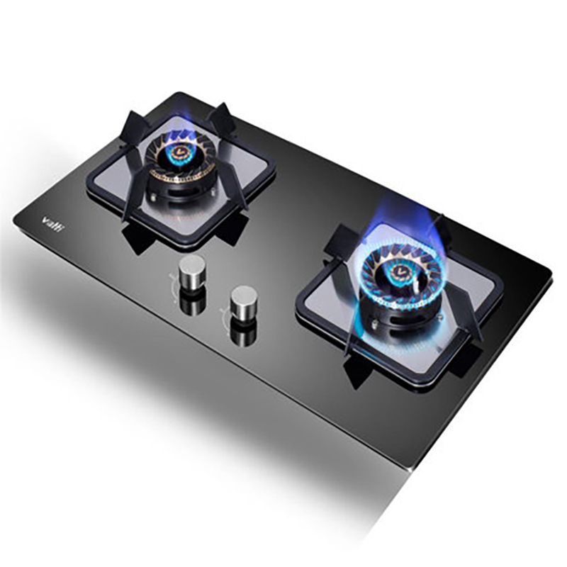 vatti华帝燃气灶jztb8408b钢化玻璃黑色