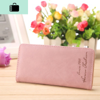 女士中长款韩版磨砂钱夹款式搭扣学生小工厂WO7ZP3钱包NEWLAKE_639 粉红色