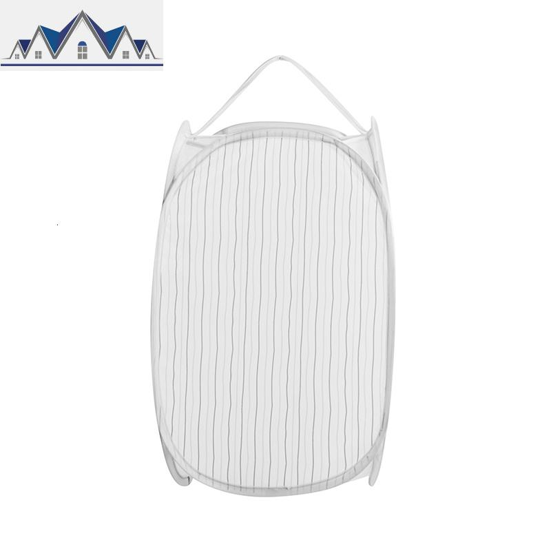 创意卡通脏衣篮大号洗衣篮收纳篮可折叠脏衣篓简约放脏衣服收纳筐 三维工匠 竖条纹