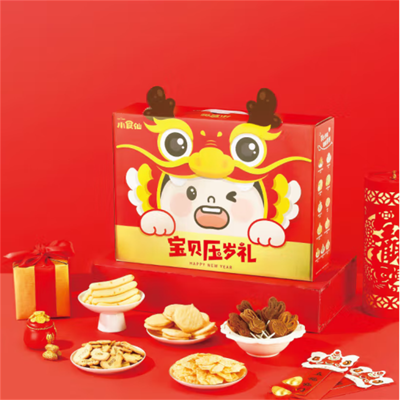 良品铺子坚果零食礼盒礼包宝贝压岁礼622g高清大图