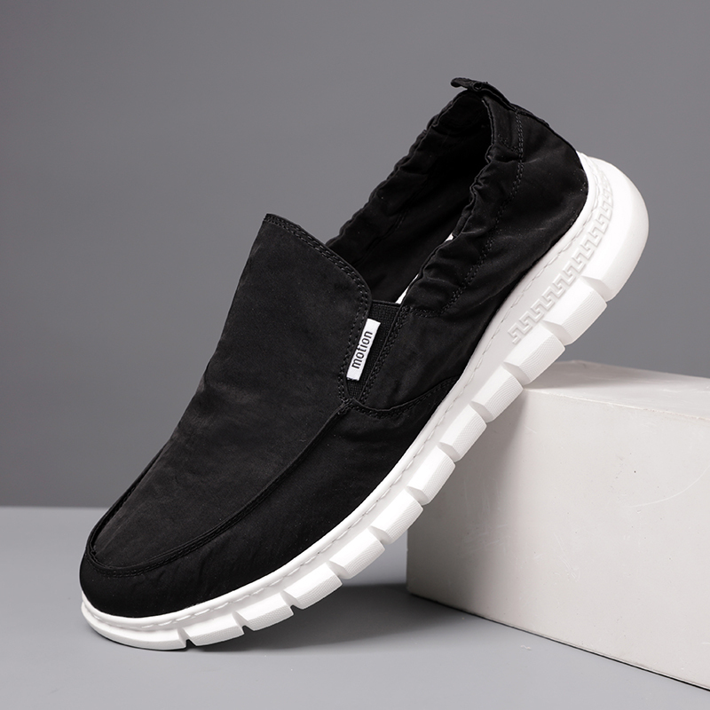 枫述秋季男士休闲鞋男鞋一脚蹬鞋懒人鞋帆布鞋男板鞋老北京布鞋潮鞋子