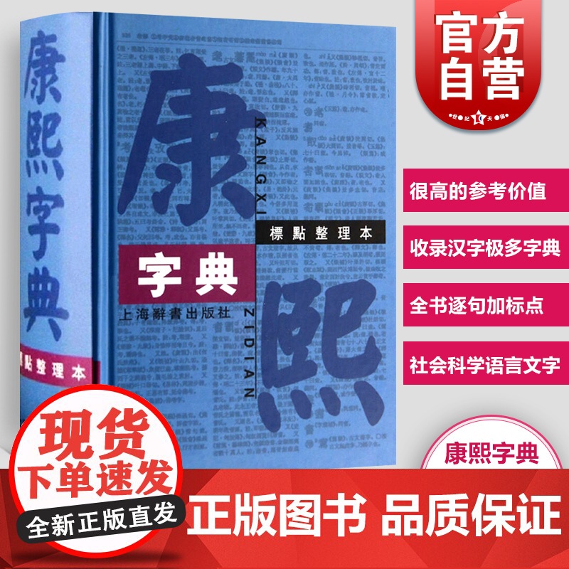 康熙字典标点整理本 汉语大词典编纂处正版书籍部首分类法笔画排列单字共收录汉字47035学术实用性高水平 上海辞书出版社世