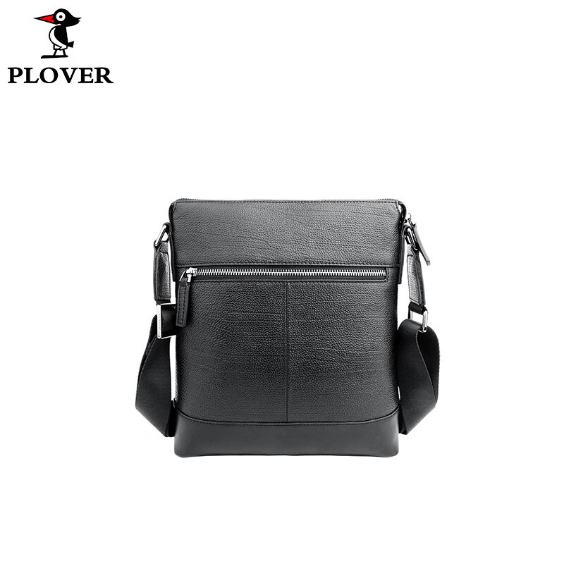 PLOVER香港啄木鸟头层牛皮单肩包GDGWB026-1A黑色