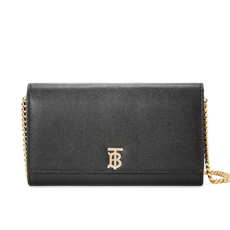 预订 BURBERRY 博柏利 专属标识图案皮革钱夹(含可拆式背带)斜挎包 8020728