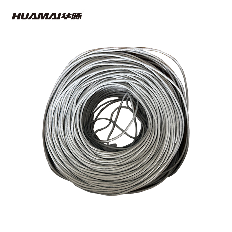 华脉(HUAMAI)超五类千兆网线[工程版]CAT5e类单屏蔽线 家装网络布线监控箱线305米 HMT151110004