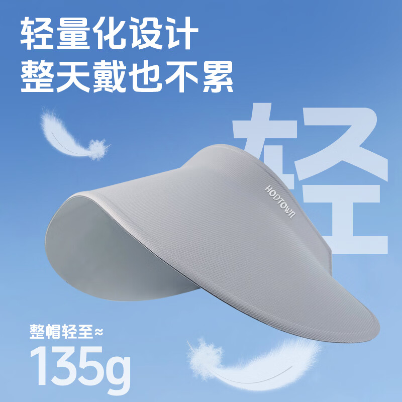 Hodtown何大屋大帽檐灯罩防晒帽HDW1892 大檐遮阳帽防紫外线户外防晒帽