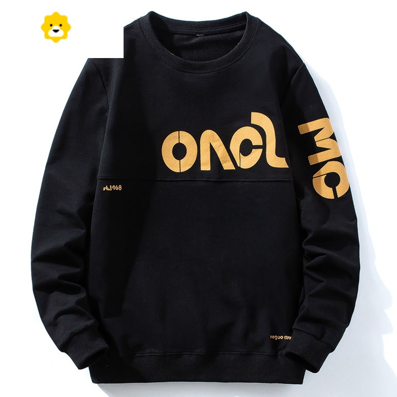 fishbasket青少年无帽卫衣男春秋款圆领上衣秋季2023新款长袖t恤