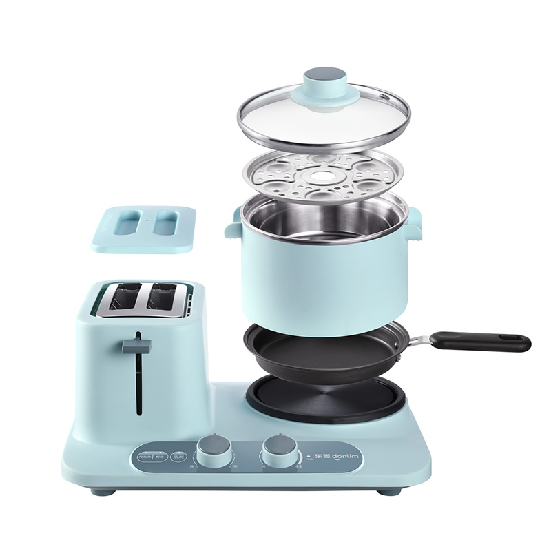东菱(Donlim)三明治机早餐机多功能轻食烤面包机 电煮锅 多士炉DL-3405(晴空蓝)