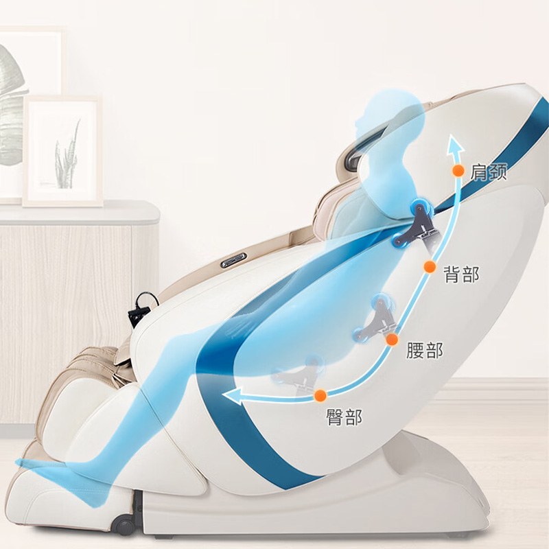 奥佳华按摩椅智能体型侦测气囊包裹腰腿热敷按摩椅OG-7808PLUS(颜色随机)高清大图