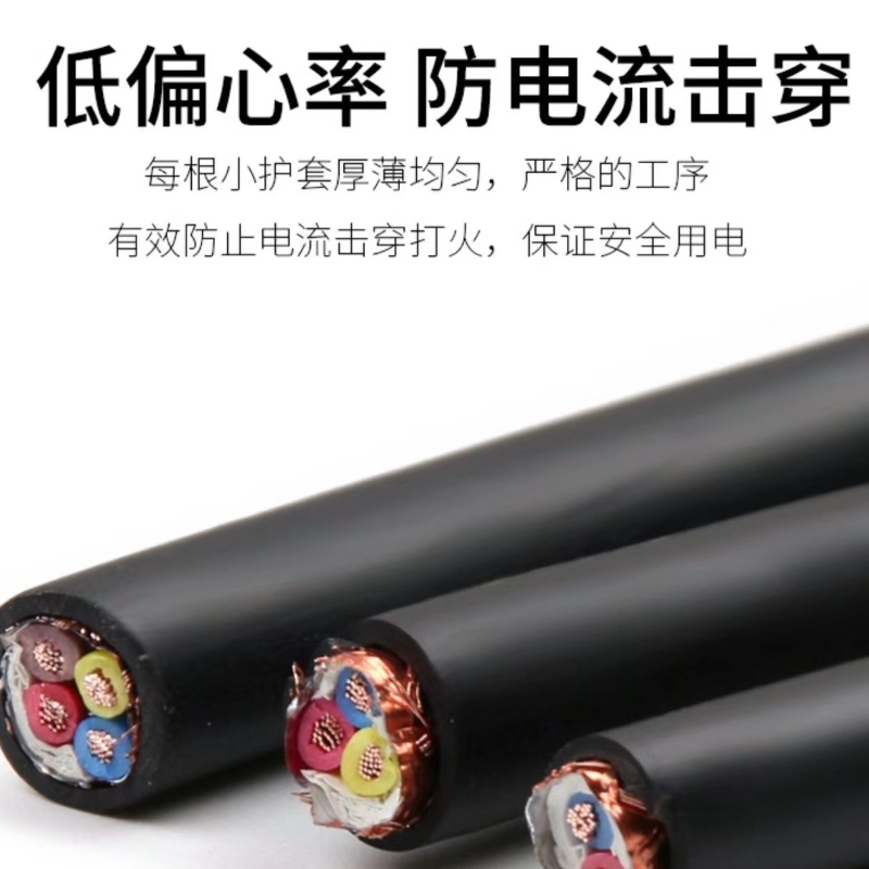 翔尔通 屏蔽电线电缆 RVVP 7*0.75mm² 100米/卷高清大图