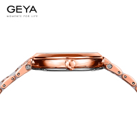 Geya格雅表 石英手表女时尚陶瓷女表钢带日历女士腕表G02007LHW