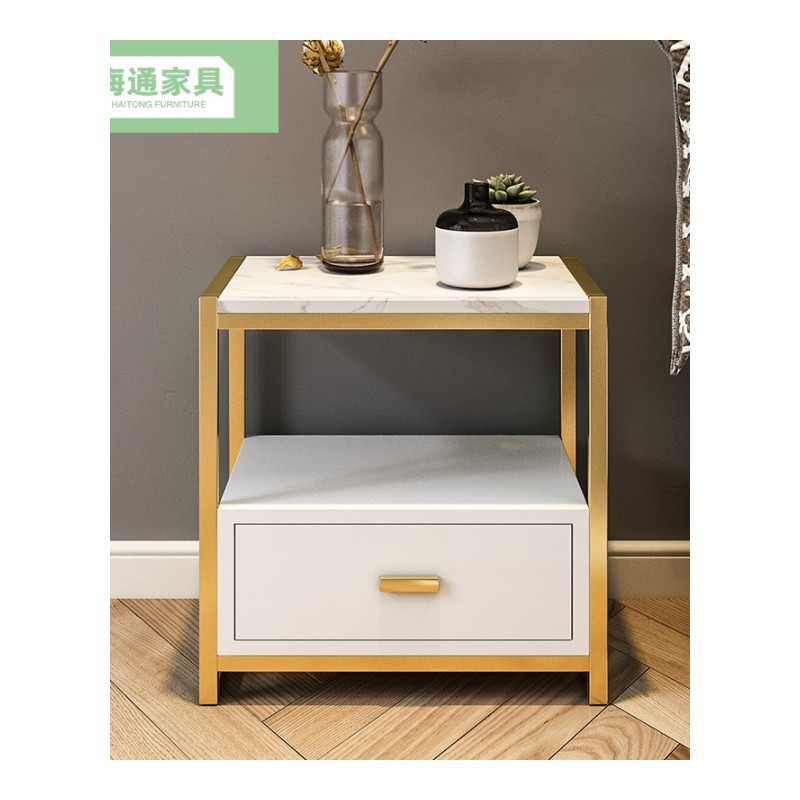 家具优选卧室床头柜简约现代沙发边几储物柜床边柜北欧式收纳柜置物架