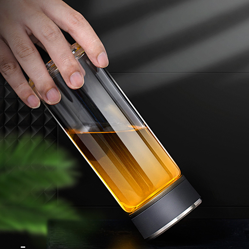 万象玻璃杯单层水晶玻璃杯子家用便携玻璃杯办公喝茶