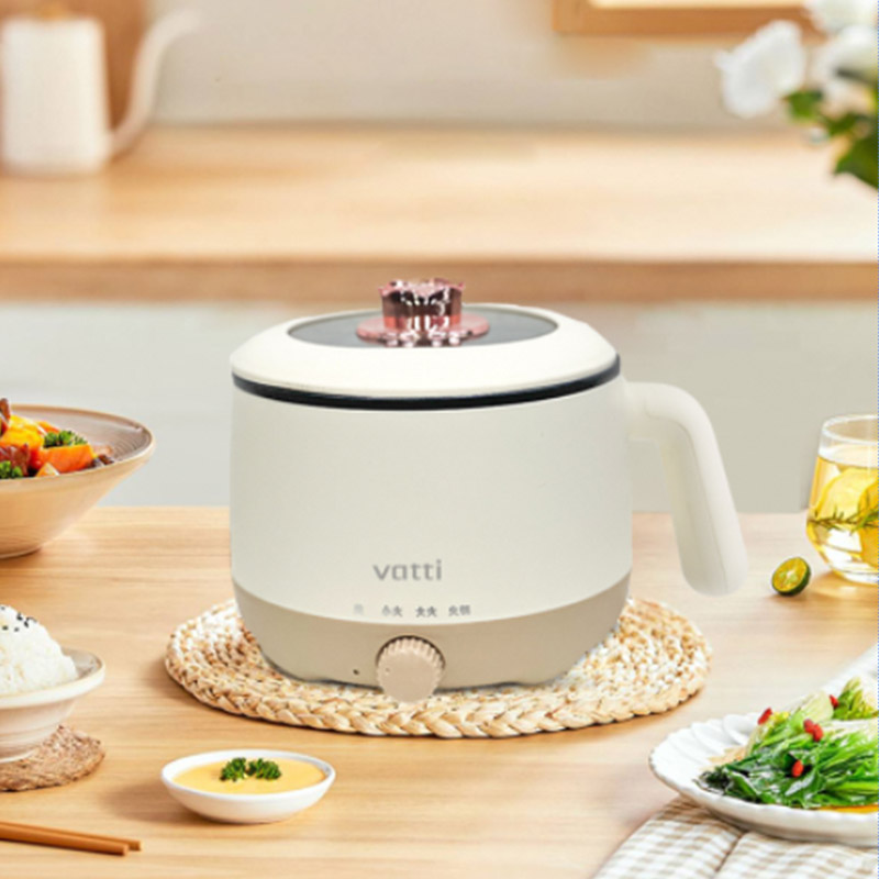 华帝电火锅VZG035C不锈钢内锅1.5L机械控温600W高效加热家用多功能设计