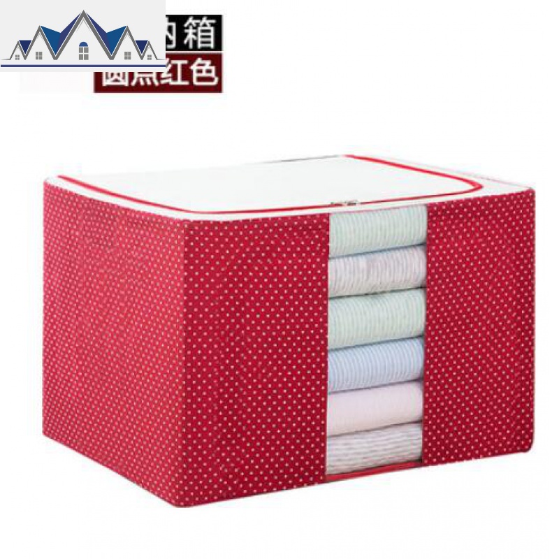 2个装24升收纳盒整理箱衣服布艺22升小号折叠式收纳箱22L储物箱 三维工匠高清大图