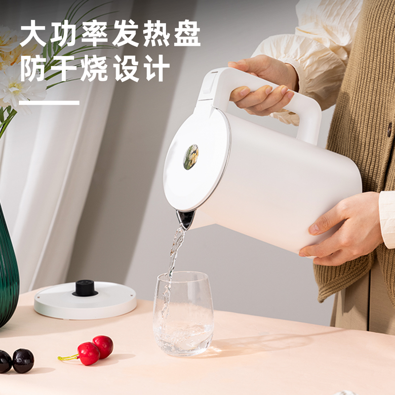 得力85605电水壶-1.8L(白)(台)高清大图