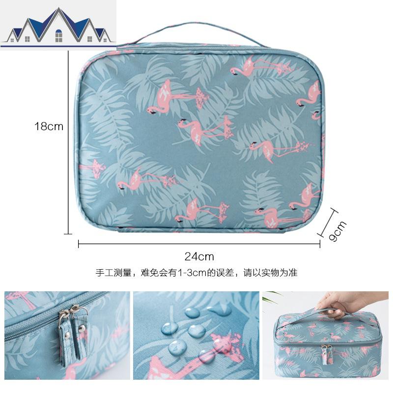韩国旅行用品便携随身洗漱包防水化妆包女士收纳袋大容量旅游用品 三维工匠收纳包高清大图
