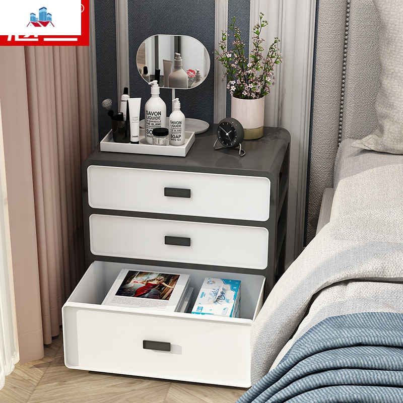 简易床头柜简约现代经济型可爱北欧卧室置物架小型柜子收纳储物柜泰