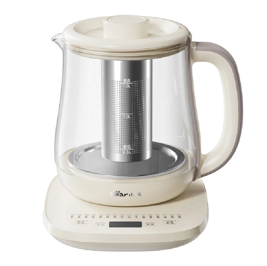 小熊(Bear)养生壶煮茶壶煮茶器烧水壶1.5L家用办公室多功能智能恒温水壶滤网款YSH-F15C1高清大图