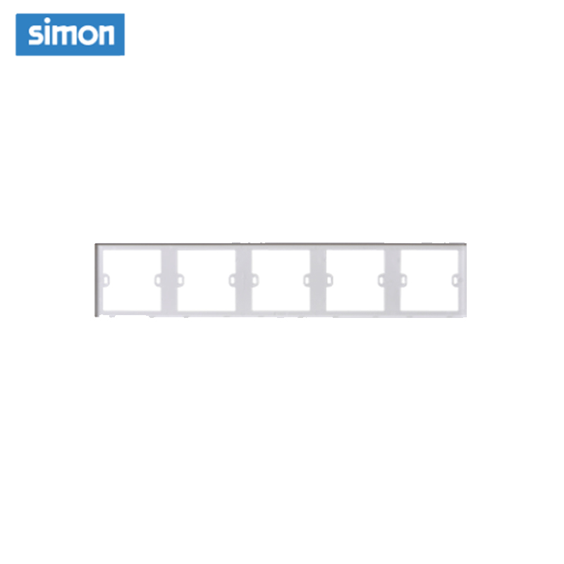 西蒙(simon) E3 插座开关插板86型开关插座面板 五位连体边框高清大图