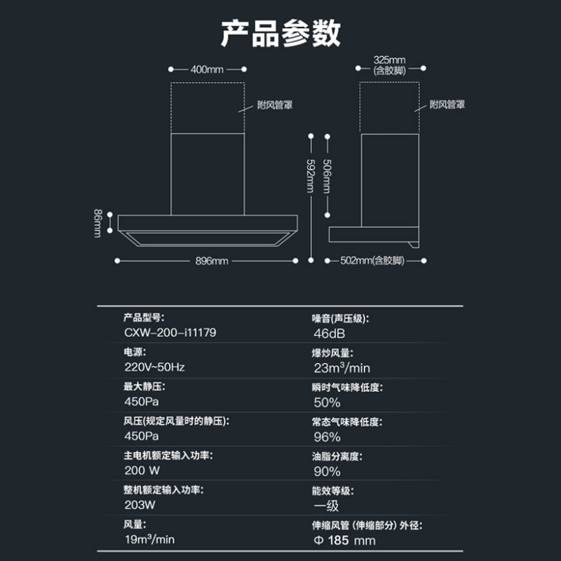 华帝(vatti)三腔·启世S2+62B烟灶套餐23m³大吸力欧式天然气抽油烟机5.0kW鸳鸯灶大火燃气灶具