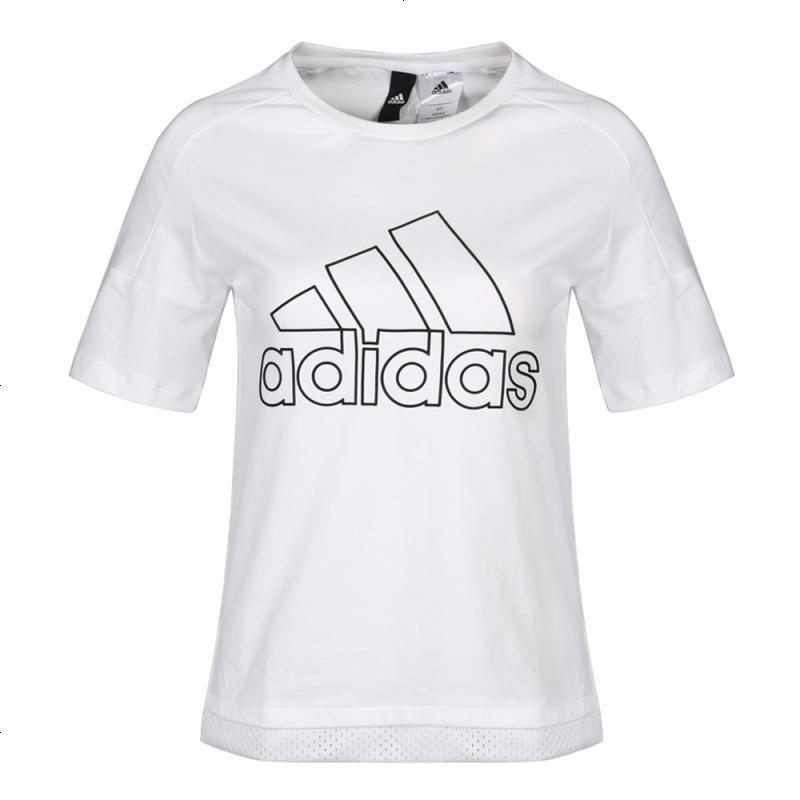 胜道阿迪达斯女装2018夏季运动型格短袖T恤CZ5040