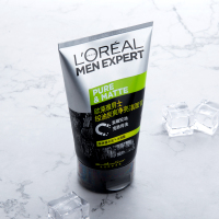 欧莱雅男士洗面奶控油保湿净亮洁面膏/乳100ml 深层清洁保湿补水