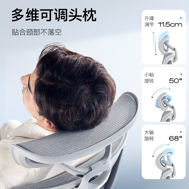 永艺撑腰椅XY人体工学椅电脑椅久坐舒服电竞椅子家用转椅办公座椅高清大图