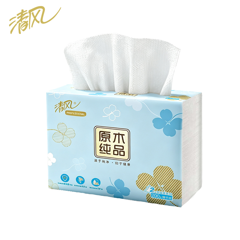 清风 A913GWD 幸运草系列 2层200张/包 20包/箱 擦手纸（计价单位：箱）