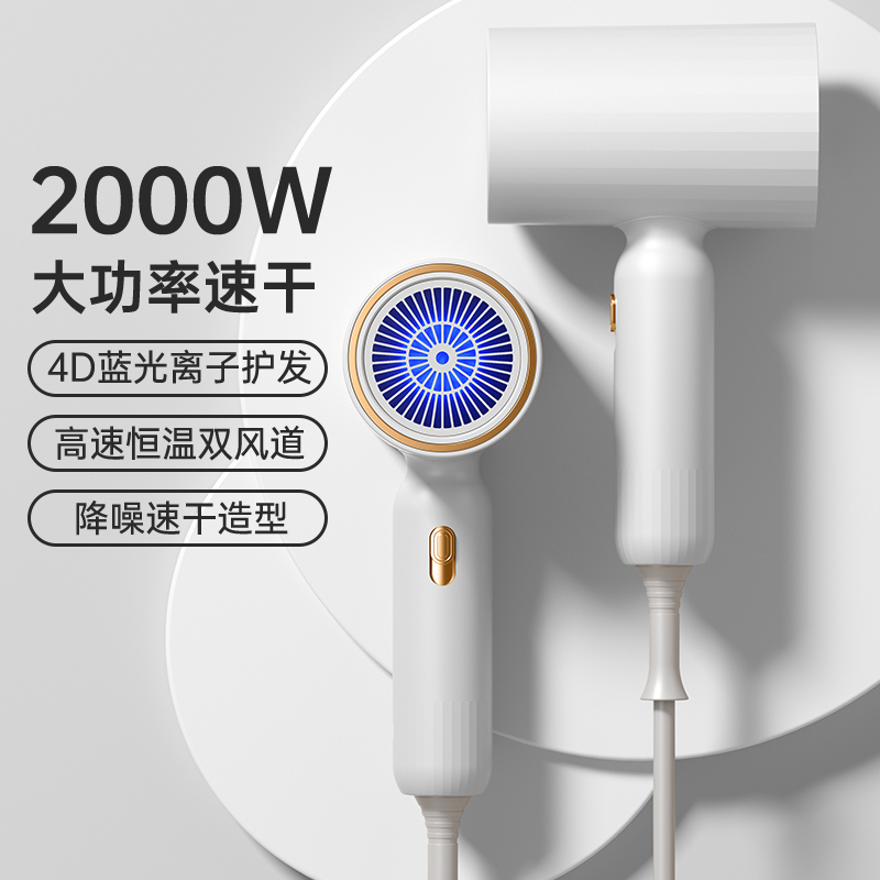吹风机家用负离子护发宿舍用学生大风力发型师电吹风筒旗舰店H2