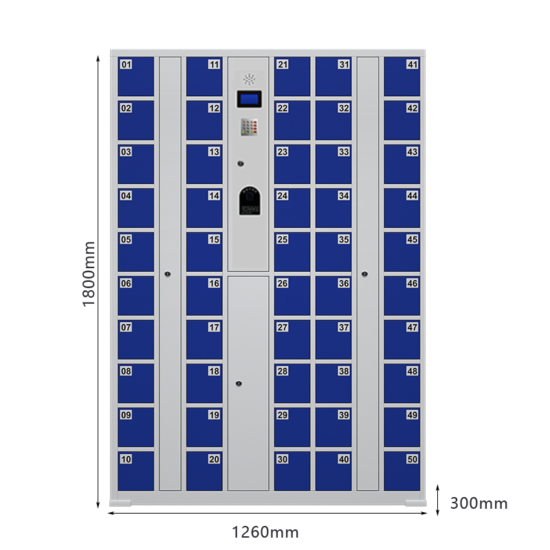 臻远 ZY-SJGB-07 智能手机柜电子设备寄存柜储物柜 50门指纹款高清大图