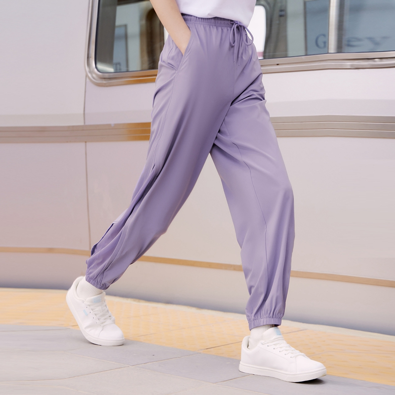 云舒3丨361°运动裤女夏季网纱透气宽松束脚裤瑜伽健身裤休闲长裤女裤