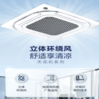 美的商用嵌入式天花机5匹变频冷暖新能效380V RFD-120QW/BSDN8Y-D( B3)