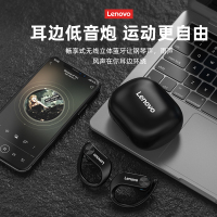 联想(Lenovo)蓝牙耳机 LP7白色 真无线运动蓝牙耳机 挂耳式狂甩不掉运动防脱落高音质通话双耳耳塞