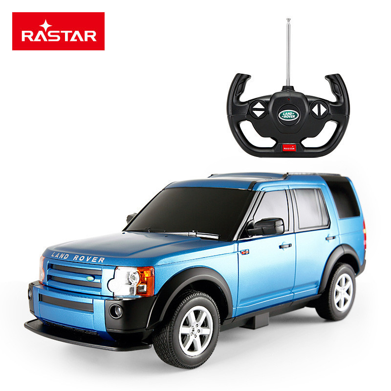 星辉(rastar)遥控汽车模型1:14路虎发现3男孩儿童玩具遥控车21900蓝色