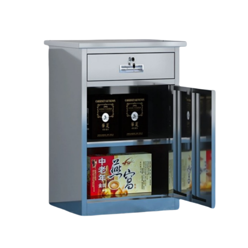 抚樽不锈钢矮柜一斗一门高清大图