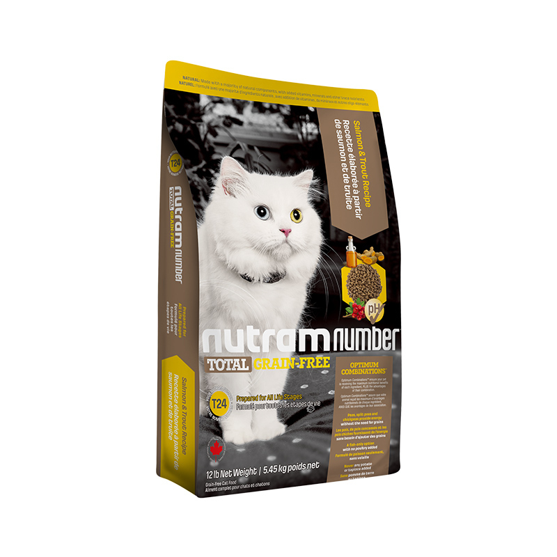 纽顿全价猫粮幼猫成猫可用猫粮全阶段猫粮鲑鱼&鳟鱼配方5.45kg自营加拿大进口T24