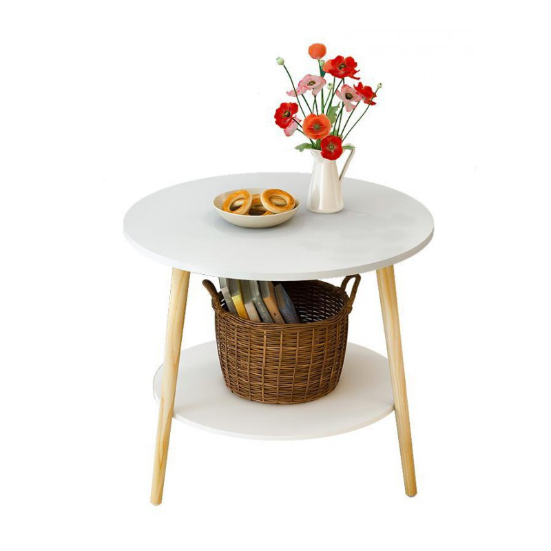 茶几简约现代迷你网红沙发边几简易家用阳台北欧创意床头小圆桌子a