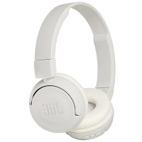 JBL T450BT 无线蓝牙运动耳机 便携头戴式重低音HIFI音乐耳机 可折叠运动带耳麦通话耳机 白色